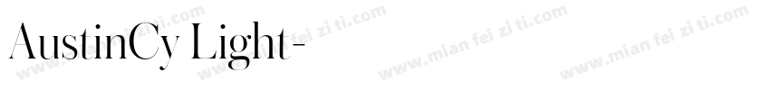 AustinCy Light字体转换